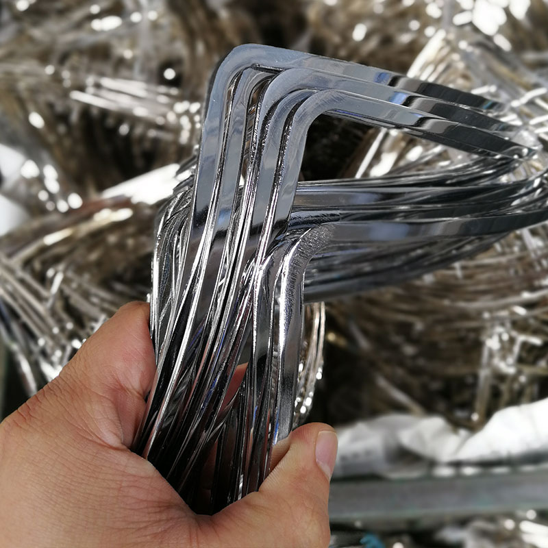 Lighting frame with chroming finishing