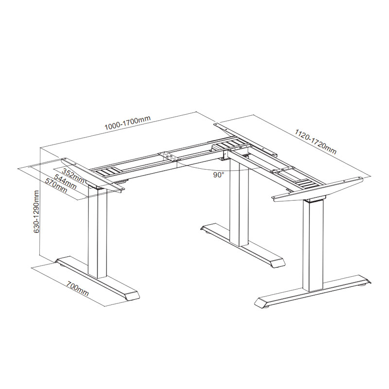 Multiple Motors Electric Sit-Stand Desk-TM33-01